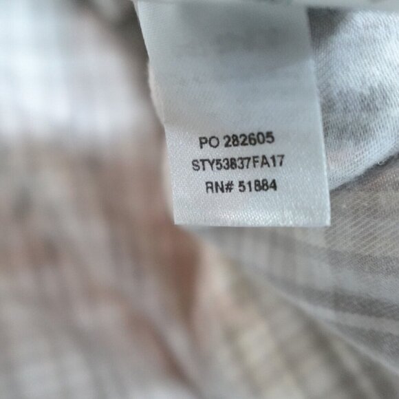 Patagonia Shirt Medium Gray Organic Cotton Flannel - Picture 6 of 9